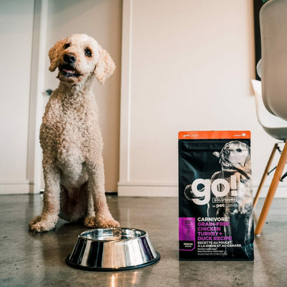 Petcurean – Go! Solutions - Carnivore – Sans Grains - Senior Poulet + Dinde + Canard