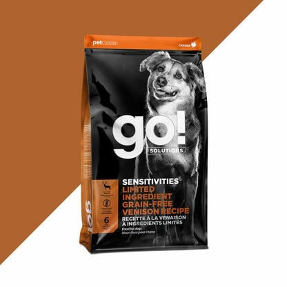 Petcurean – Go! Solutions - Ingrédients Limités – Sans Grains - Venaison