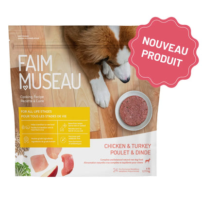 Faim Museau – Recette à cuire - Poulet et dinde - 6lb