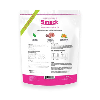 Smack – Nourriture crue déshydratée pour chien – Porc des prairies