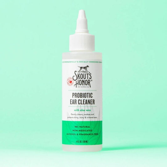 Skout's Honor – Nettoyant probiotique pour les oreilles – avec aloe vera