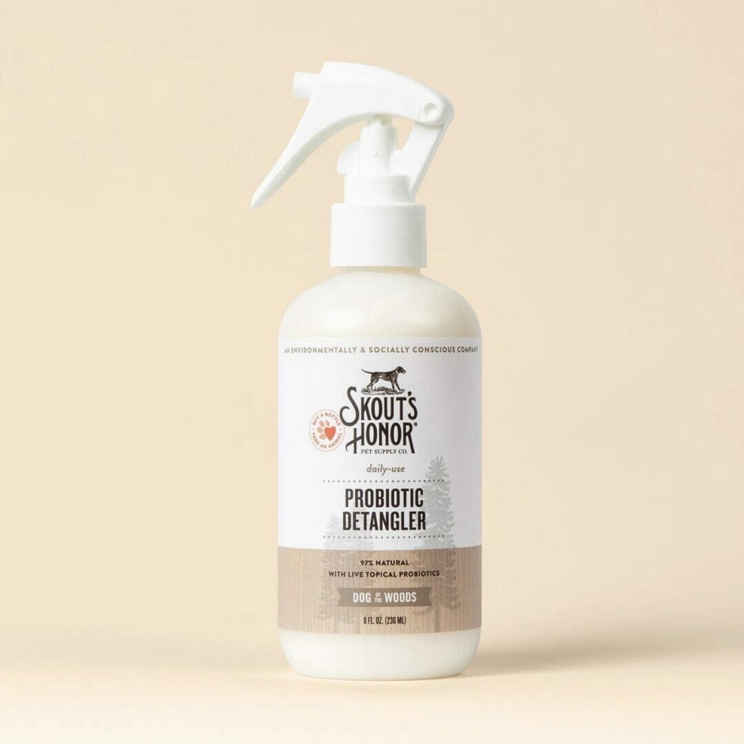 Skout's Honor – Démêlant probiotique Chien des Bois – hydrate la peau et adoucit le pelage