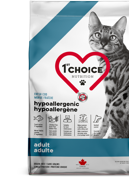 1st Choice – Adulte - Hypoallergène - Morue fraîche