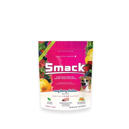 Smack – Nourriture crue déshydratée pour chien – Poulet et petits fruits