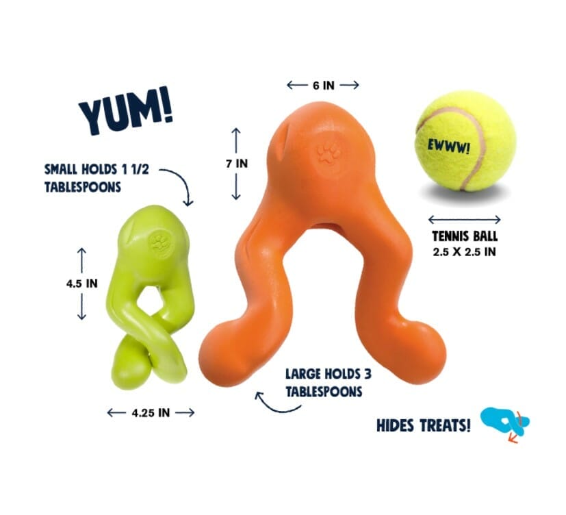 West Paw – TIZZI Zogoflex – Distributeur à gâteries